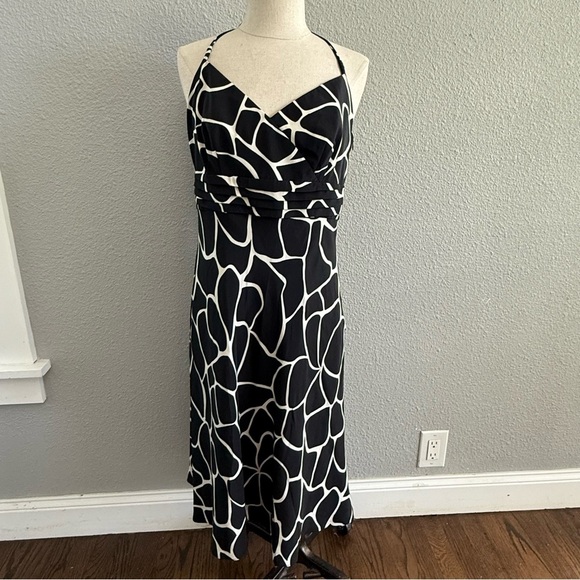Ann Taylor Silk Halter Dress Size 8 - Picture 1 of 9